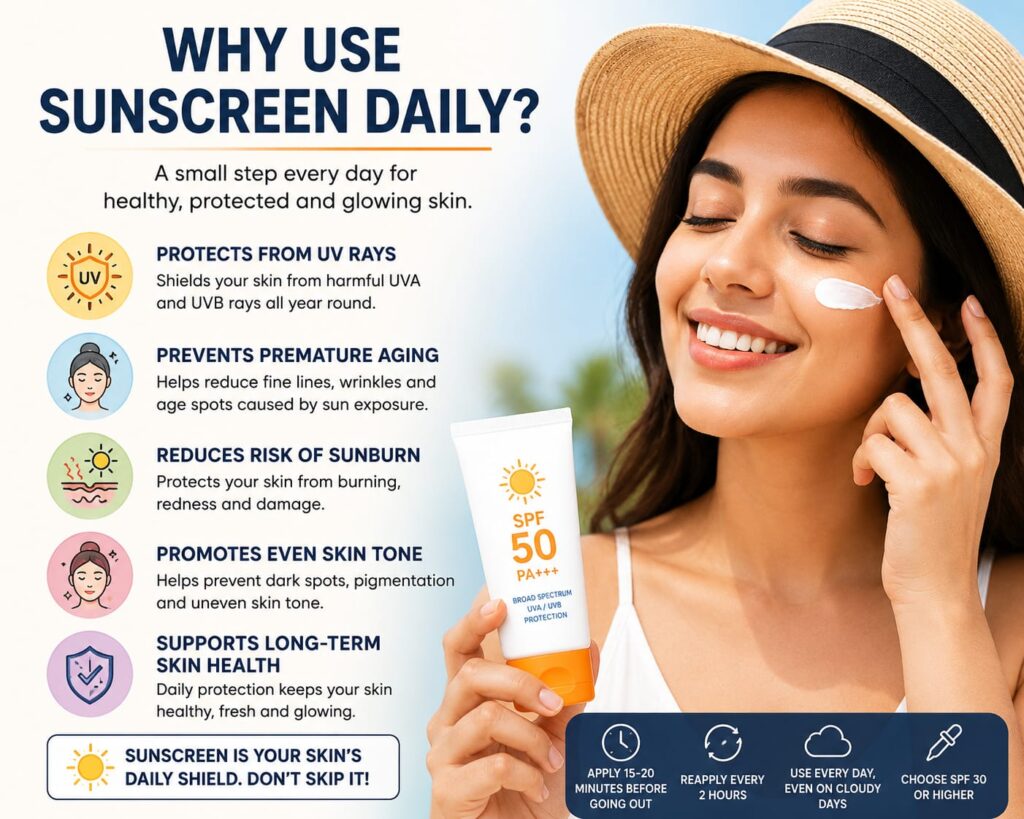 Why Use Sunscreen Daily ?